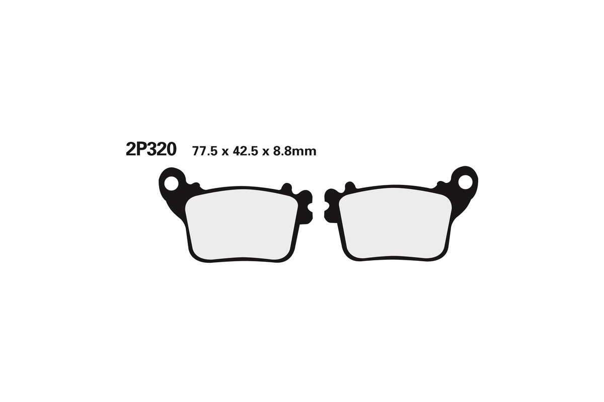 Plaquettes de frein NISSIN route /Off-Road métal fritté - 2P-320ST