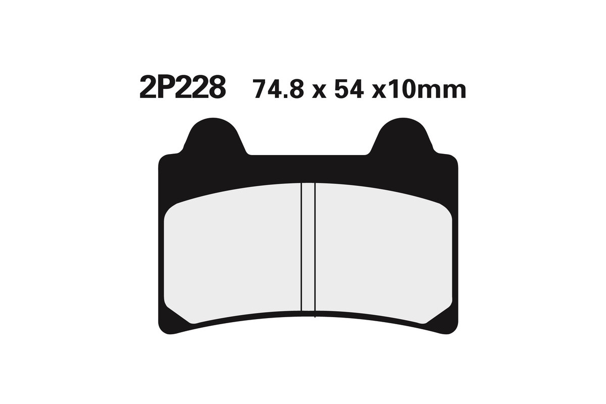Plaquettes de frein NISSIN route semi-métallique - 2P-228NS