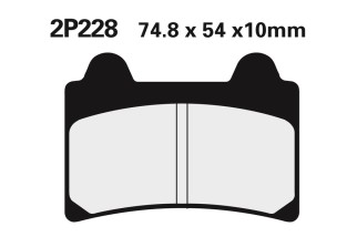 Plaquettes de frein NISSIN route semi-métallique - 2P-228NS