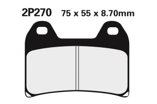 Plaquettes de frein NISSIN route semi-métallique - 2P-270NS