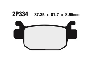 Plaquettes de frein NISSIN route /Off-Road métal fritté - 2P-334ST