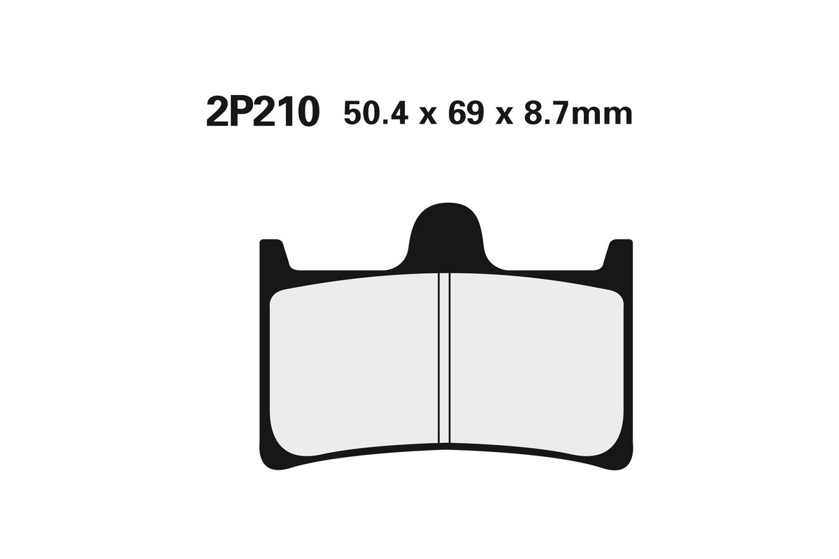 Plaquettes de frein NISSIN route /Off-Road métal fritté - 2P-210ST