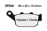 Plaquettes de frein NISSIN route semi-métallique - 2P-204NS