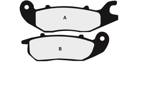 Plaquettes de frein NISSIN route semi-métallique - 2P-305NS