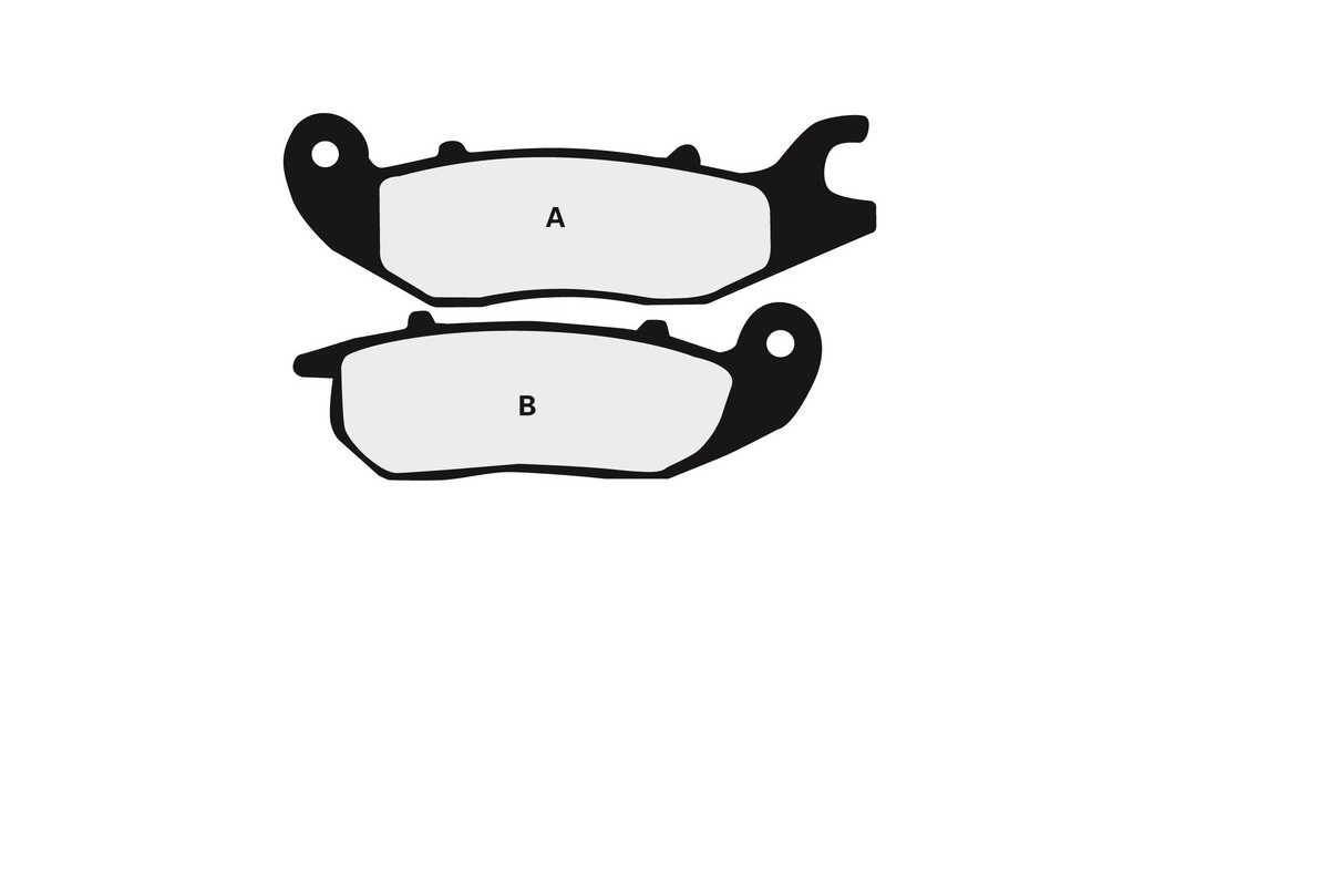 Plaquettes de frein NISSIN route semi-métallique - 2P-305NS