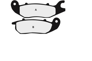 Plaquettes de frein NISSIN route semi-métallique - 2P-305NS