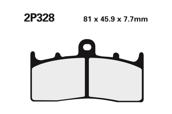 Plaquettes de frein NISSIN route /Off-Road métal fritté - 2P-328ST