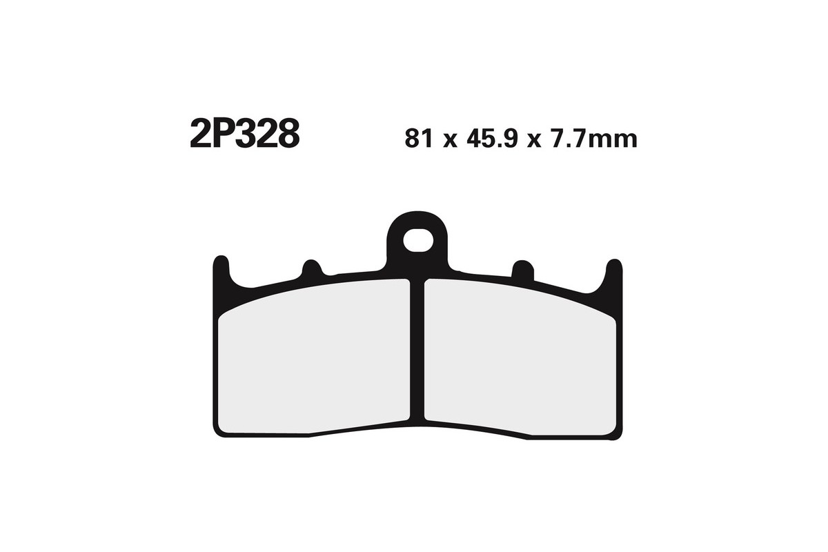 Plaquettes de frein NISSIN route /Off-Road métal fritté - 2P-328ST