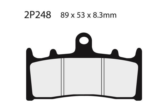 Plaquettes de frein NISSIN route /Off-Road métal fritté - 2P-248ST