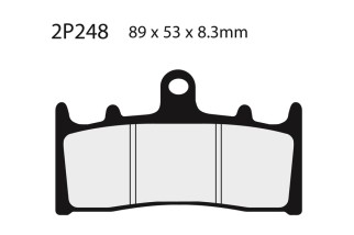 Plaquettes de frein NISSIN route /Off-Road métal fritté - 2P-248ST