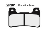 Plaquettes de frein NISSIN route /Off-Road métal fritté - 2P-301ST