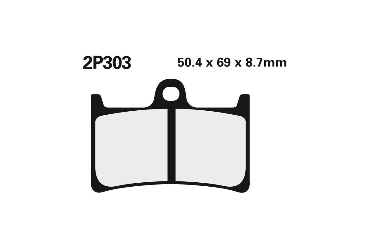 Plaquettes de frein NISSIN route /Off-Road métal fritté - 2P-303ST