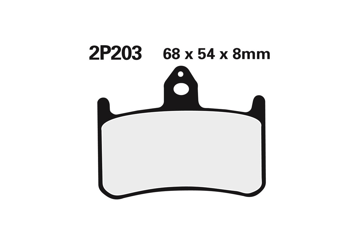 Plaquettes de frein NISSIN route semi-métallique - 2P-203NS