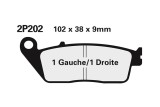 Plaquettes de frein NISSIN route semi-métallique - 2P-202NS