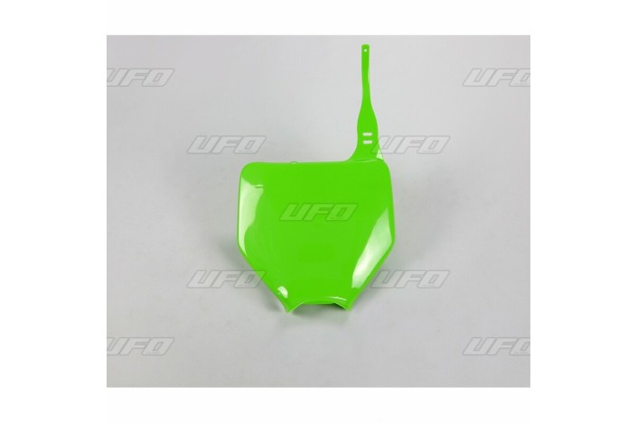 Plaque numéro frontale UFO vert Kawasaki