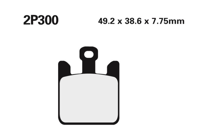 Plaquettes de frein NISSIN route /Off-Road métal fritté - 2P-300ST