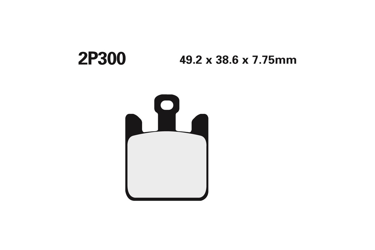 Plaquettes de frein NISSIN route /Off-Road métal fritté - 2P-300ST