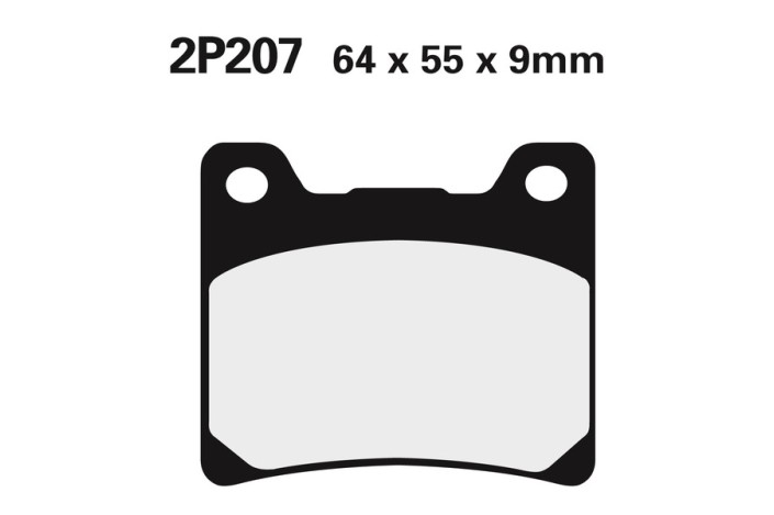 Plaquettes de frein NISSIN route semi-métallique - 2P-207NS
