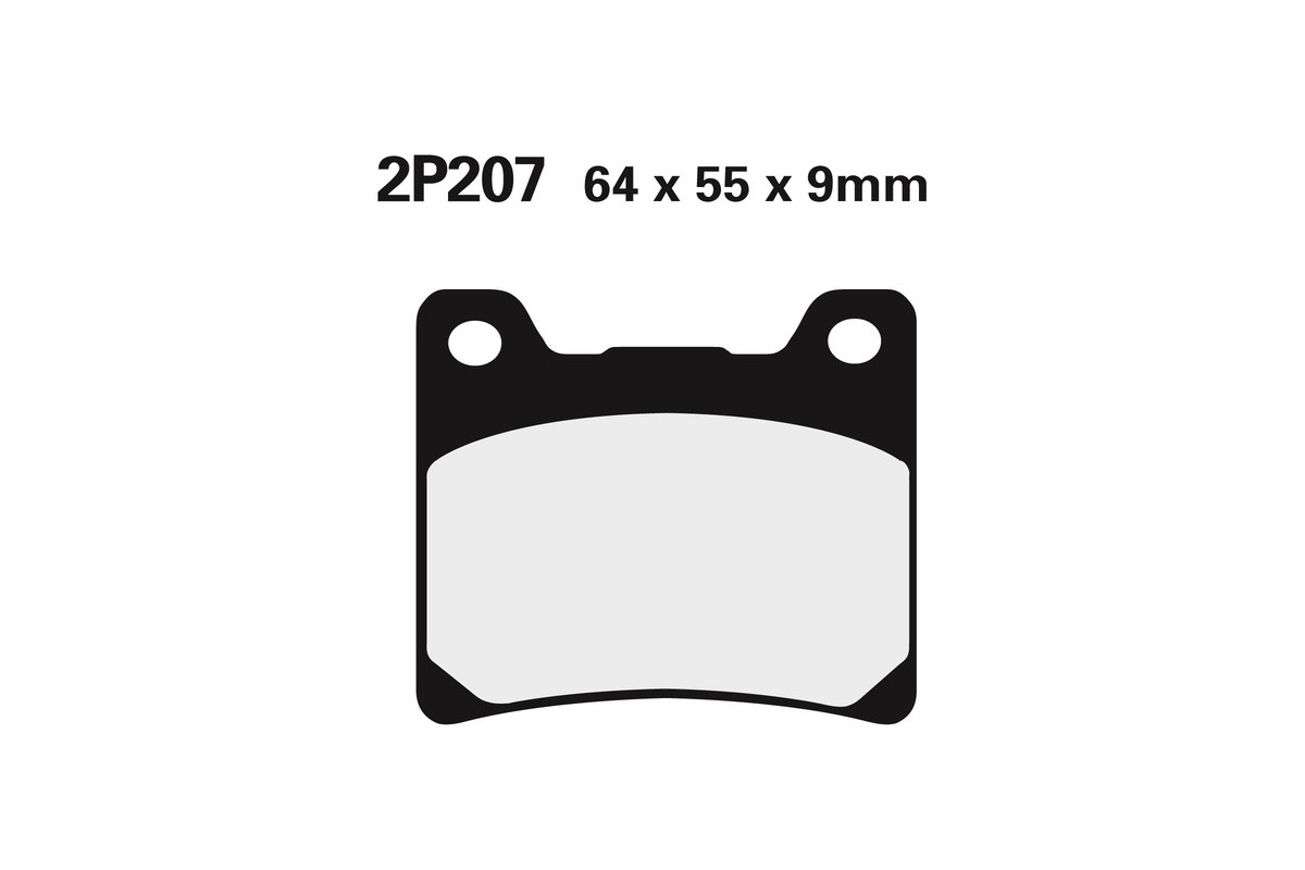 Plaquettes de frein NISSIN route semi-métallique - 2P-207NS
