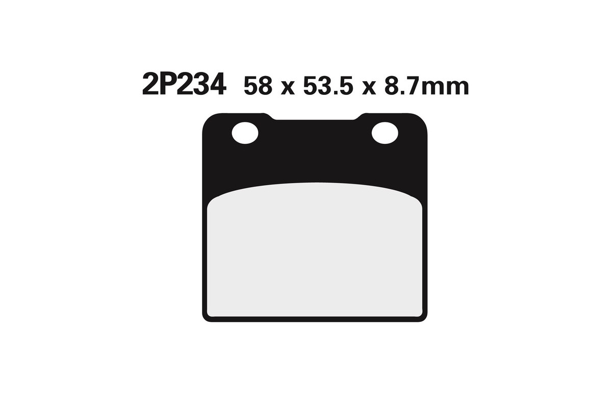 Plaquettes de frein NISSIN route semi-métallique - 2P-234NS