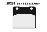 Plaquettes de frein NISSIN route semi-métallique - 2P-234NS