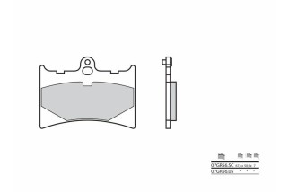 Plaquettes de frein BREMBO route carbone céramique - 07GR5605