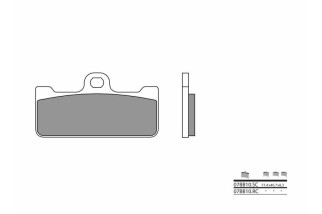 Plaquettes de frein BREMBO carbone céramique - 07BB10RC