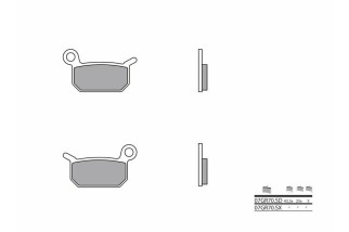 Plaquettes de frein BREMBO Off-Road métal fritté - 07GR70SD