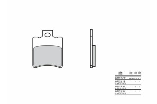 Plaquettes de frein BREMBO Scooter carbone céramique - 07002