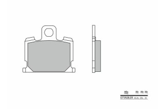 Plaquettes de frein BREMBO route carbone céramique - 07YA0809