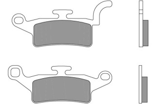 Plaquettes de frein BREMBO Scooter carbone céramique - 07093CC