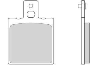 Plaquettes de frein BREMBO organique - 07BB0106