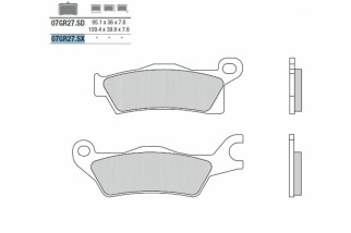 Plaquettes de frein BREMBO Off-Road métal fritté - 07GR27SX