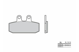 Plaquettes de frein BREMBO Scooter carbone céramique - 07006