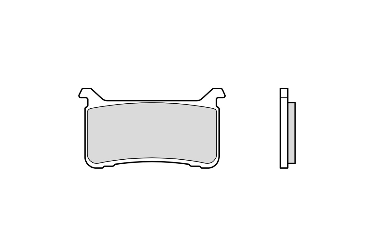 Plaquettes de frein BREMBO route métal fritté - 07HO63SA