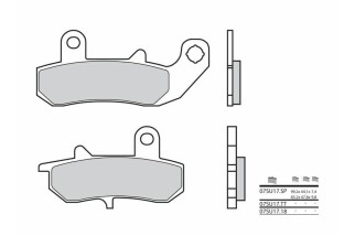 Plaquettes de frein BREMBO route métal fritté - 07SU17SP