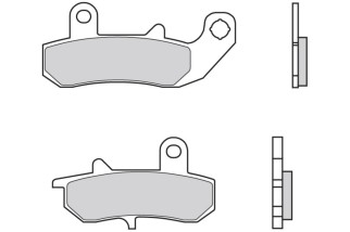 Plaquettes de frein BREMBO route métal fritté - 07SU17SP