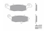 Plaquettes de frein BREMBO route métal fritté - 07KA19SA