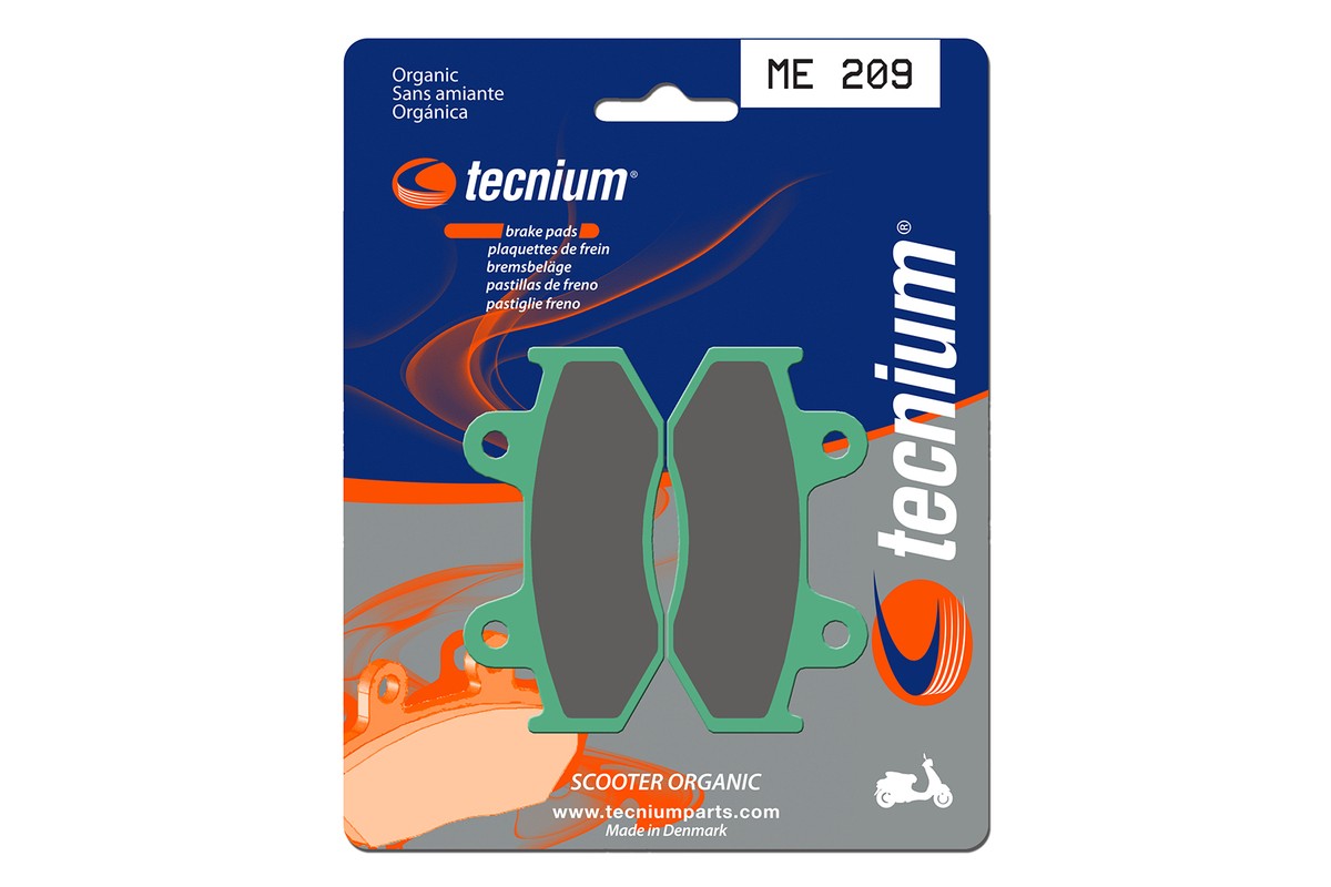 Plaquettes de frein TECNIUM Scooter organique - ME209