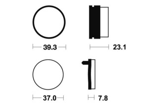 Plaquettes de frein TECNIUM MX/Quad métal fritté - MO137