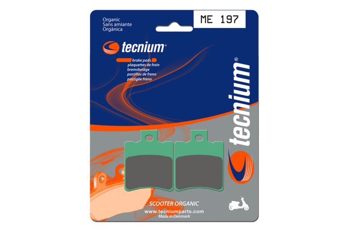 Plaquettes de frein TECNIUM Scooter organique - ME197