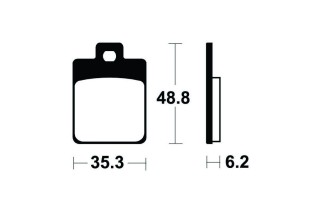 Plaquettes de frein TECNIUM Scooter organique - ME368