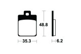 Plaquettes de frein TECNIUM Scooter organique - ME368
