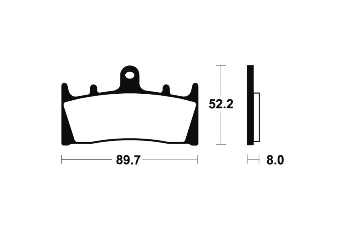 Plaquettes de frein TECNIUM métal fritté - MTR186