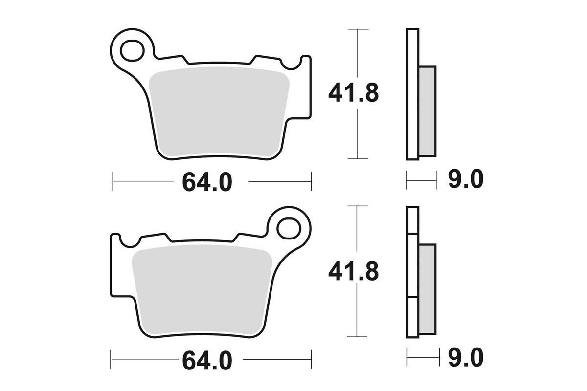 Plaquettes de frein BRAKING Off-Road/Quad métal fritté - 891CM44