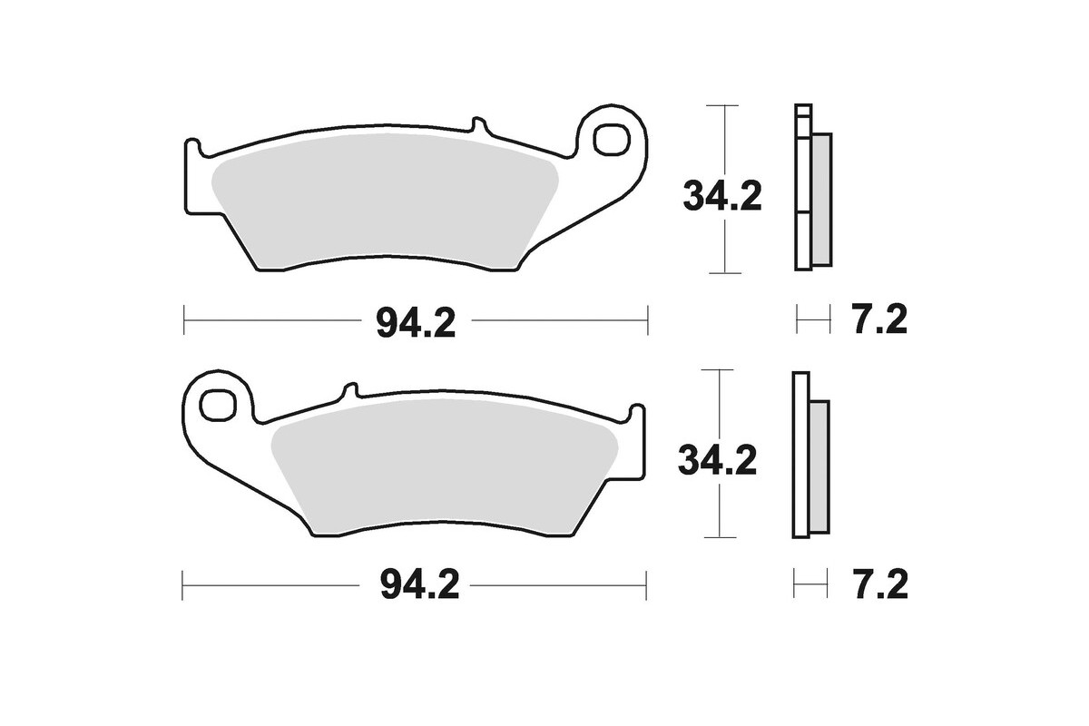 Plaquettes de frein BRAKING Off-Road/Quad métal fritté - 772CM44