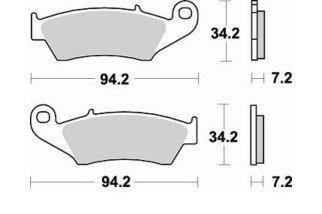 Plaquettes de frein BRAKING Off-Road/Quad métal fritté - 772CM44