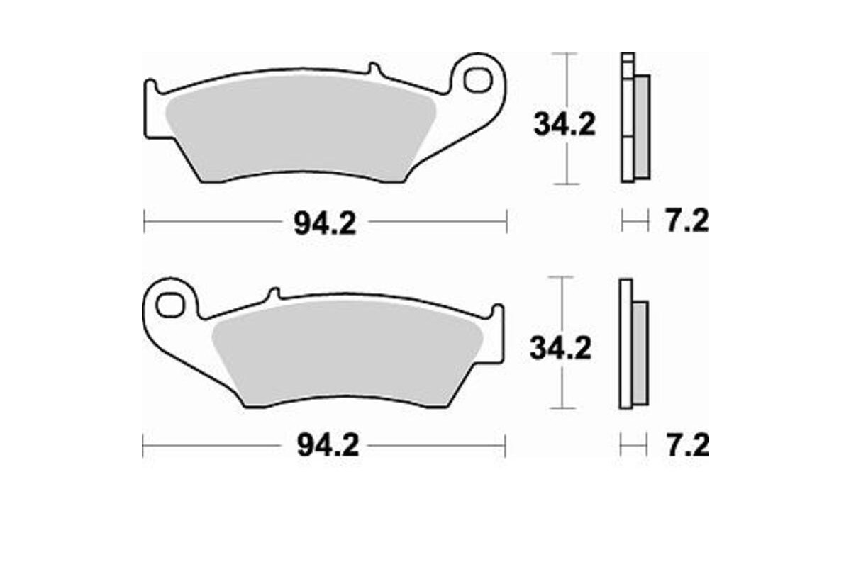 Plaquettes de frein BRAKING Off-Road métal fritté - 772CM46