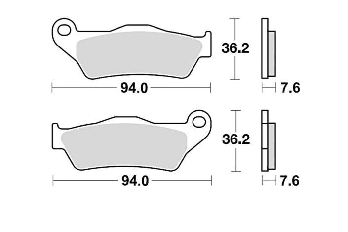 Plaquettes de frein BRAKING Off-Road métal fritté - 746CM46