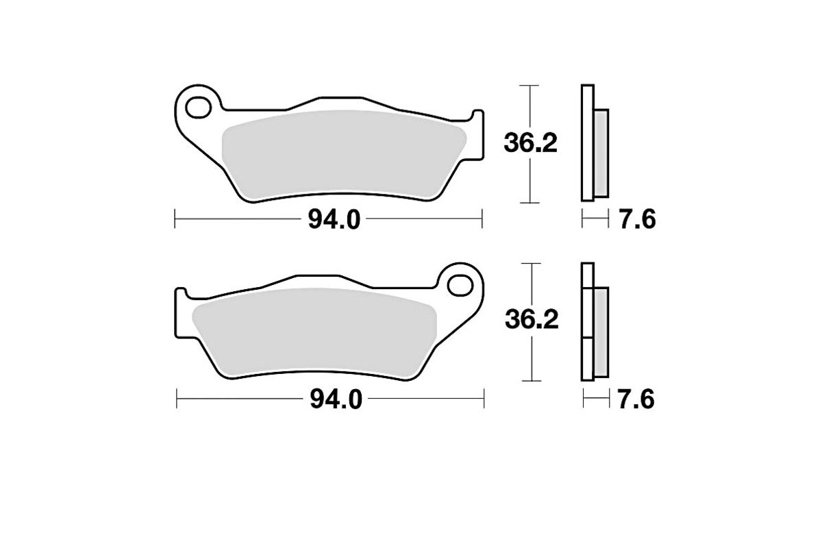 Plaquettes de frein BRAKING Off-Road métal fritté - 746CM46